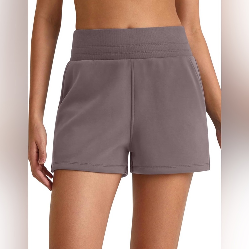 G4Free Women's Taupe Lounge / Athleisure Shorts, 2X (Runs like XL)